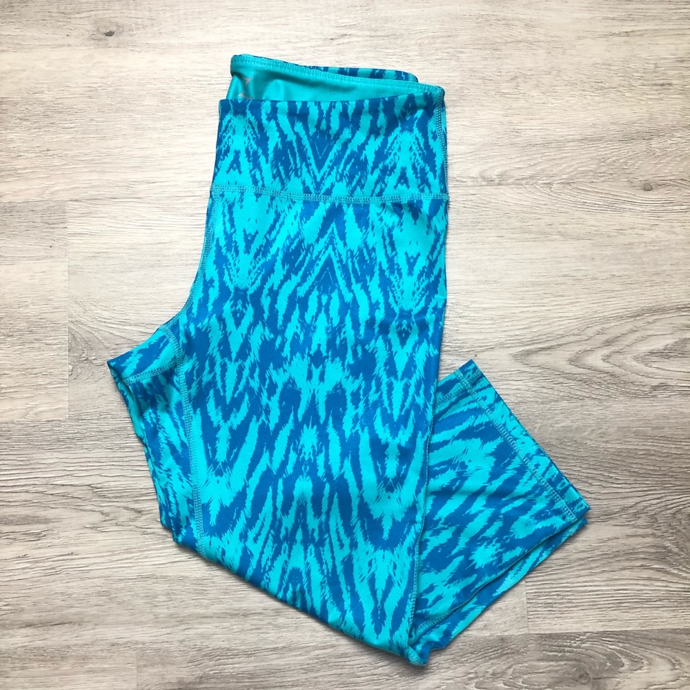Zella green and blue Aqua leggings
